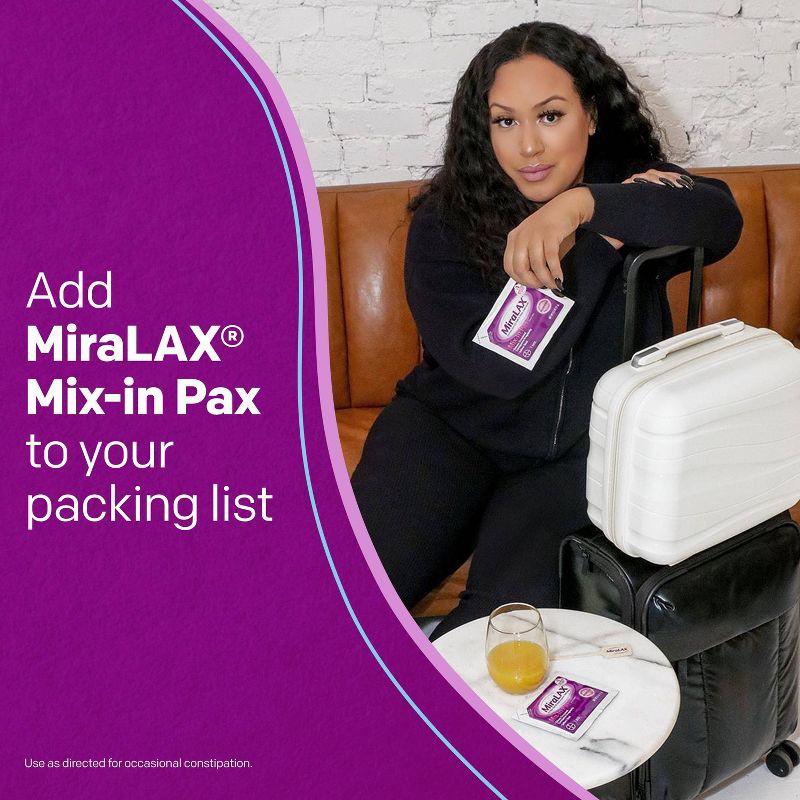 slide 4 of 6, Miralax #1 Physician Recommended Mix-In-Pax Gentle Constipation Relief Laxative Powder - 10ct, 10 ct