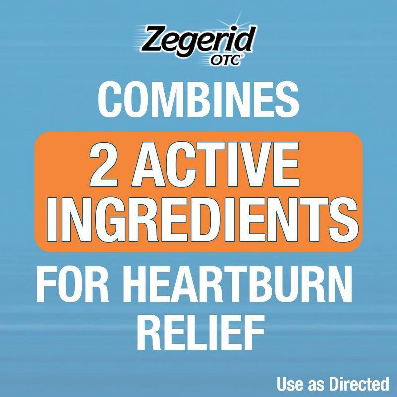 slide 3 of 8, Zegerid OTC Omeprazole 20mg and Sodium Bicarbonate Acid Reducer for Frequent Heartburn Capsules - 42ct, 42 ct; 20 mg