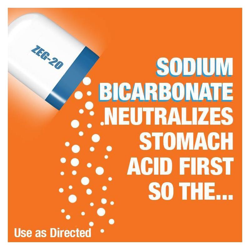 slide 4 of 8, Zegerid OTC Omeprazole 20mg and Sodium Bicarbonate Acid Reducer for Frequent Heartburn Capsules - 42ct, 42 ct; 20 mg