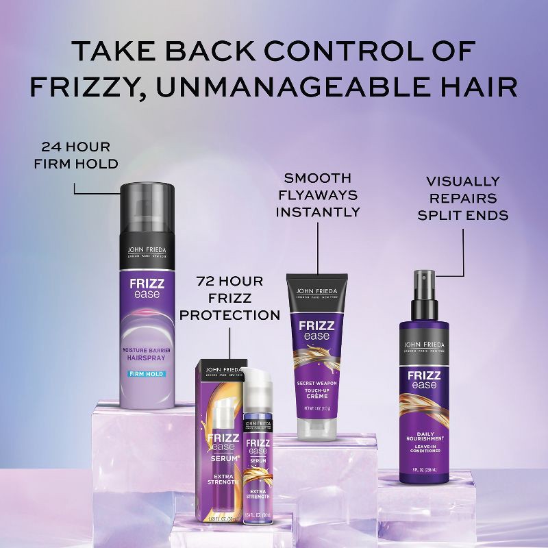 slide 6 of 7, John Frieda Frizz Ease Moisture Barrier Firm Hold Anti Frizz Hairspray - 12oz, 12 oz