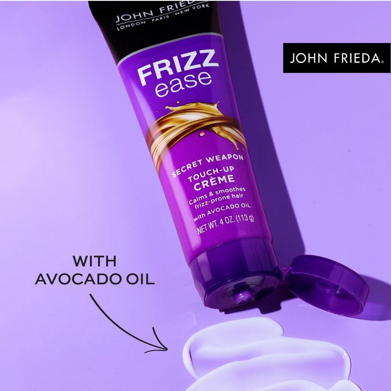 slide 5 of 8, John Frieda Frizz Ease Secret Weapon Touch-Up Crème, Anti Frizz Styling, Calm Frizzy Hair Avocado Oil - 4oz, 4 oz