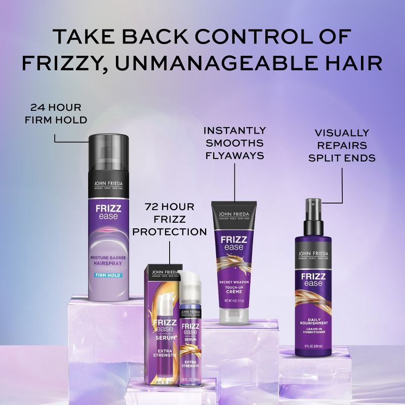 slide 7 of 8, John Frieda Frizz Ease Secret Weapon Touch-Up Crème, Anti Frizz Styling, Calm Frizzy Hair Avocado Oil - 4oz, 4 oz