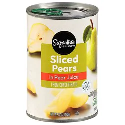 Signature Select Pear Slices Bartlett In 100% Pear Juice - 15 Oz