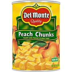 Del Monte Yellow Cling Peach Chunks In Heavy Syrup - 15.25 Oz