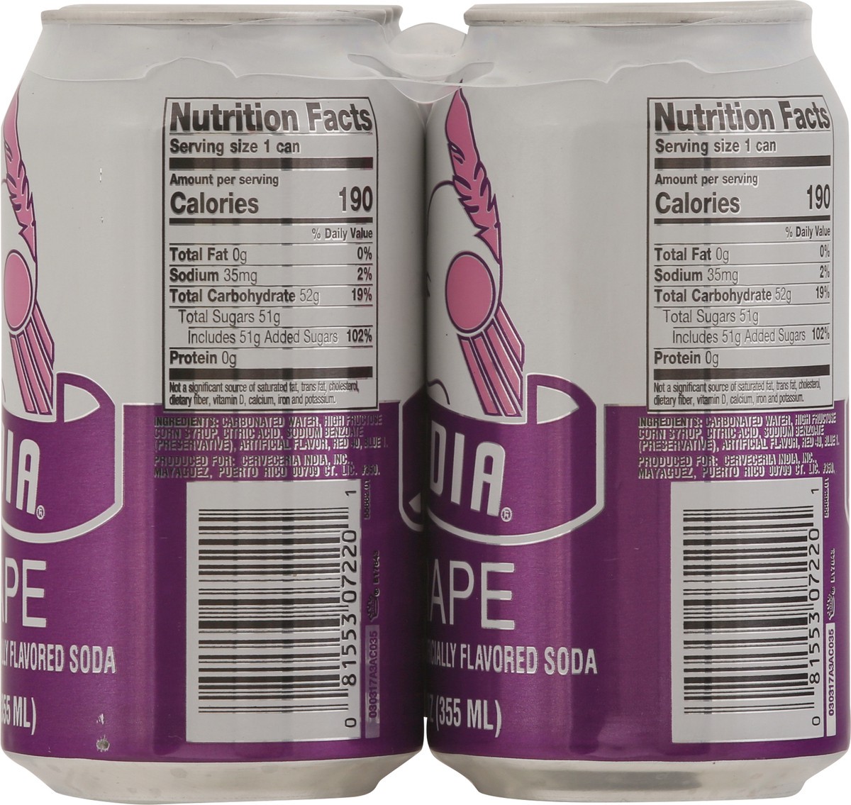 slide 7 of 13, India Grape Soda - 6 ct, 6 ct; 12 fl oz