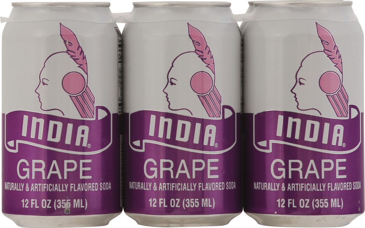 slide 6 of 13, India Grape Soda - 6 ct, 6 ct; 12 fl oz