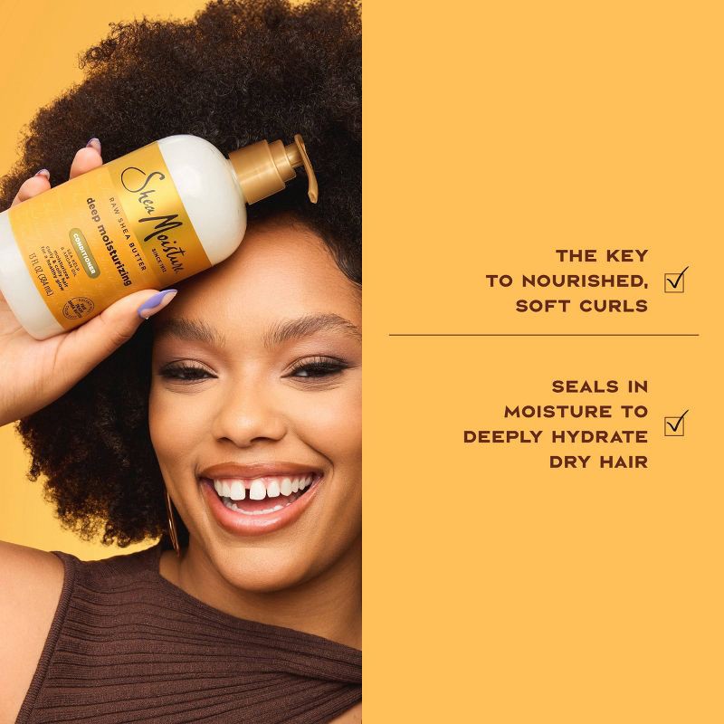 slide 5 of 10, SheaMoisture Raw Shea Butter Deep Moisturizing Conditioner - 13 fl oz, 13 fl oz