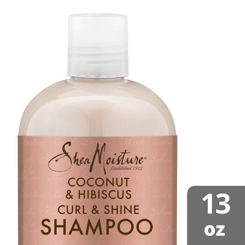 slide 1 of 8, SheaMoisture Coconut and Hibiscus Curl and Shine Shampoo - 13 fl oz, 13 fl oz