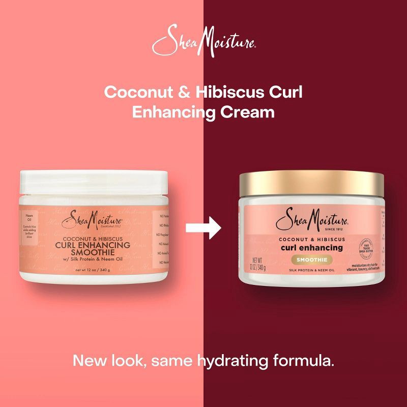 slide 3 of 12, SheaMoisture Coconut and Hibiscus Curl Enhancing Smoothie For Thick Curly Hair - 12oz, 12 oz