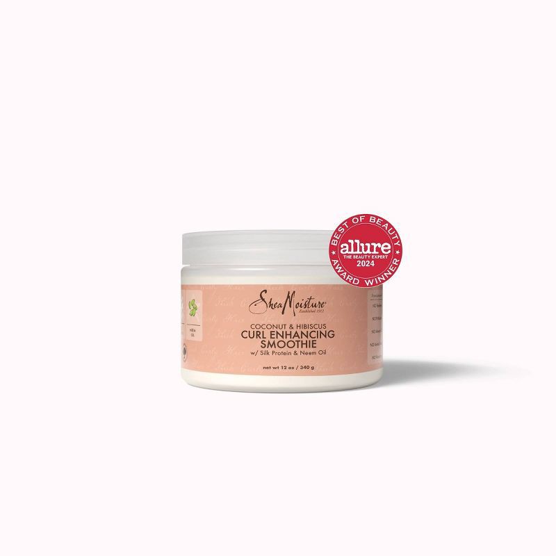 slide 4 of 12, SheaMoisture Coconut and Hibiscus Curl Enhancing Smoothie For Thick Curly Hair - 12oz, 12 oz