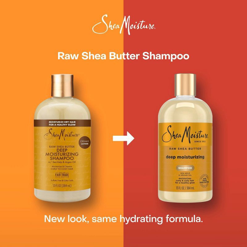 slide 3 of 10, SheaMoisture Raw Shea Butter Deep Moisturizing Shampoo - 13 fl oz, 13 fl oz