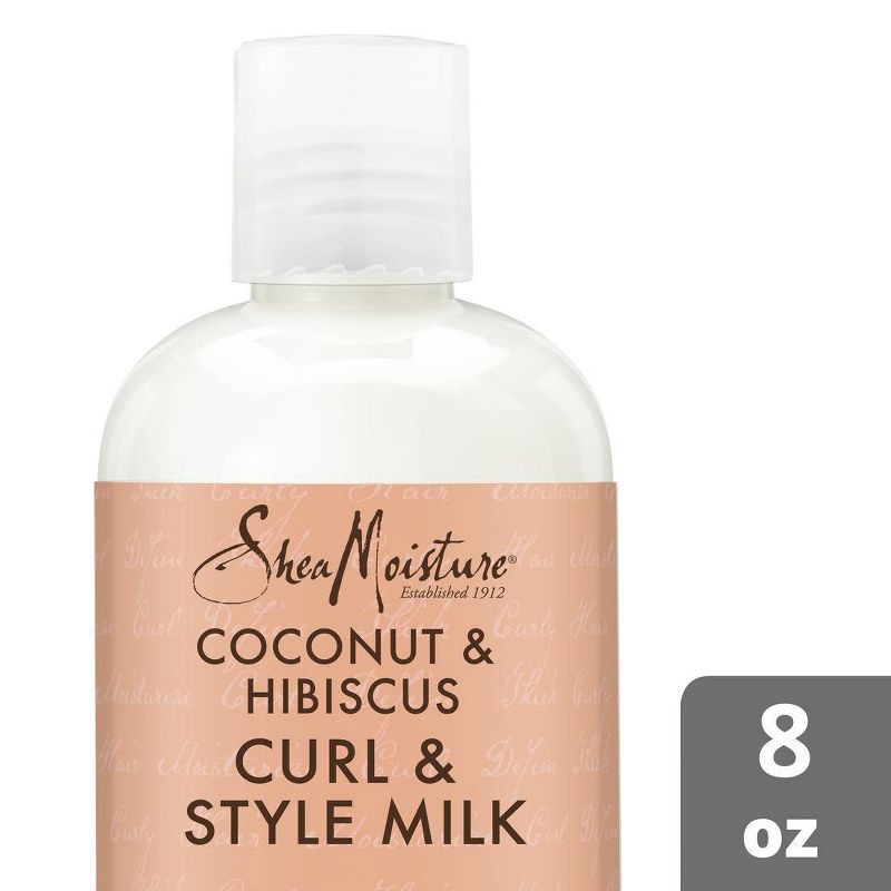 slide 1 of 8, SheaMoisture Coconut & Hibiscus Curl & Style Milk For Thick Curly Hair - 8 fl oz, 8 fl oz