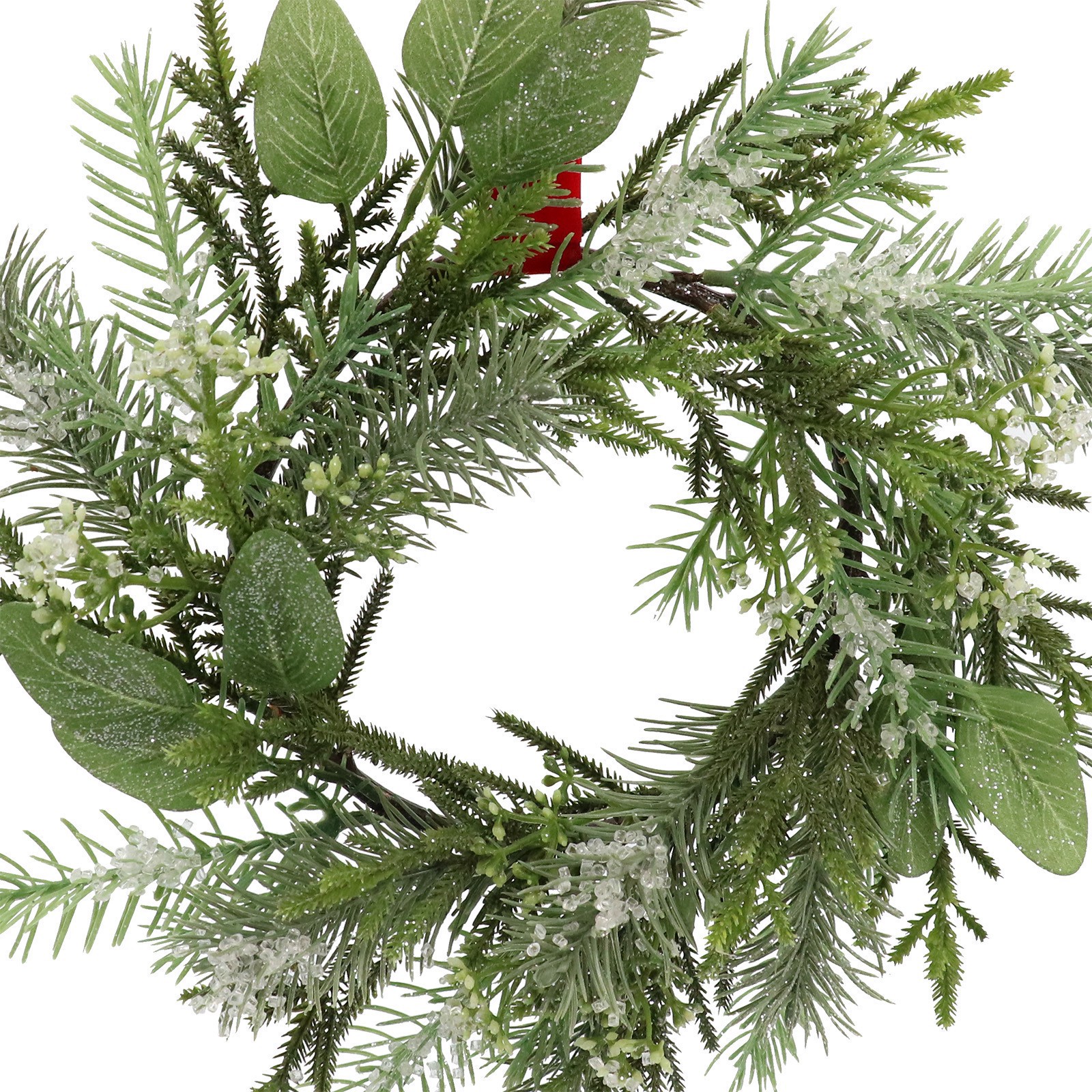 slide 2 of 2, 12" Mini Icy Pine Wreath By Ashland, 12 in