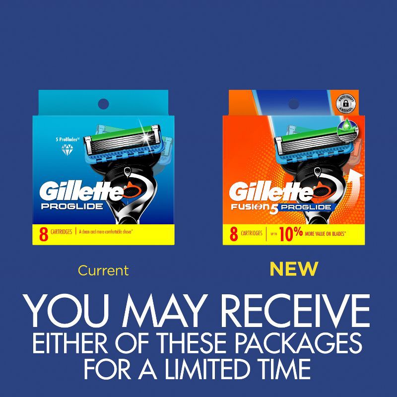 slide 3 of 8, Gillette ProGlide Men's Razor Blade Refills - 8ct, 8 ct
