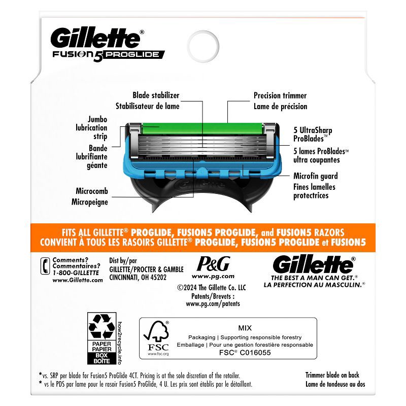 slide 8 of 8, Gillette ProGlide Men's Razor Blade Refills - 8ct, 8 ct