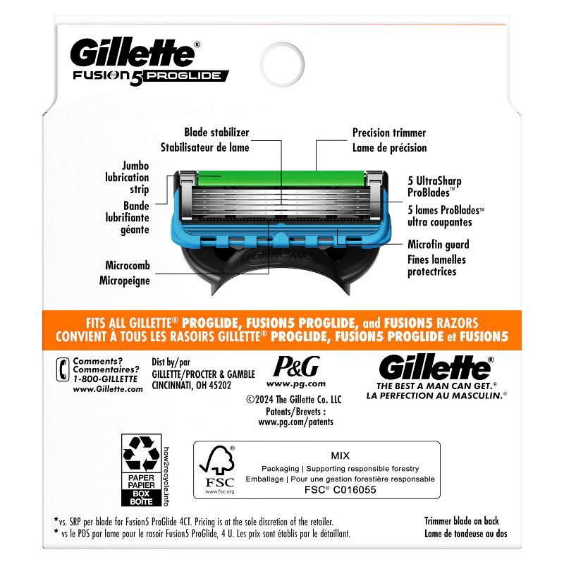 slide 9 of 9, Gillette ProGlide Men's Razor Blade Refills - 8ct, 8 ct