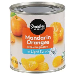 Signature Select Mandarin Oranges Whole Segments In Light Syrup - 11 Oz