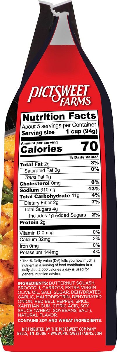 slide 5 of 7, PictSweet Butternut Squash, Broccoli & Carrots, 16 oz