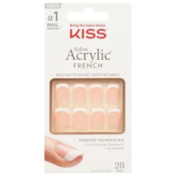 Kiss Salon Acrylic Revolutionary French Nails 28 ea
