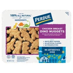 Perdue Refrigerated Fully Cooked Breaded Dino Shaped Chicken Breast Nuggets