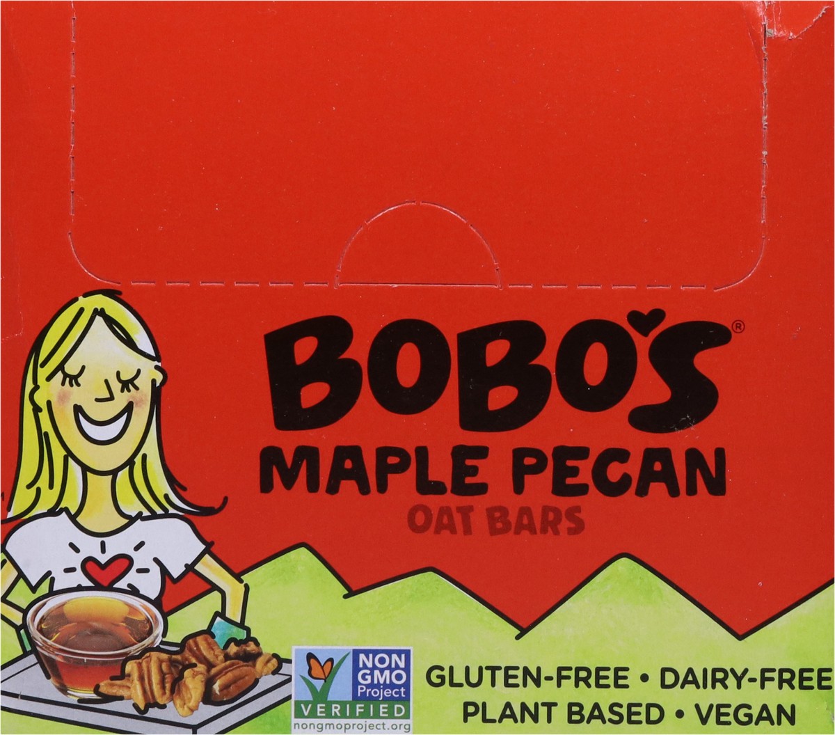 slide 9 of 14, Bobo's Vegan Maple Pecan Oat Bars 12 - 3 oz Each, 12 ct