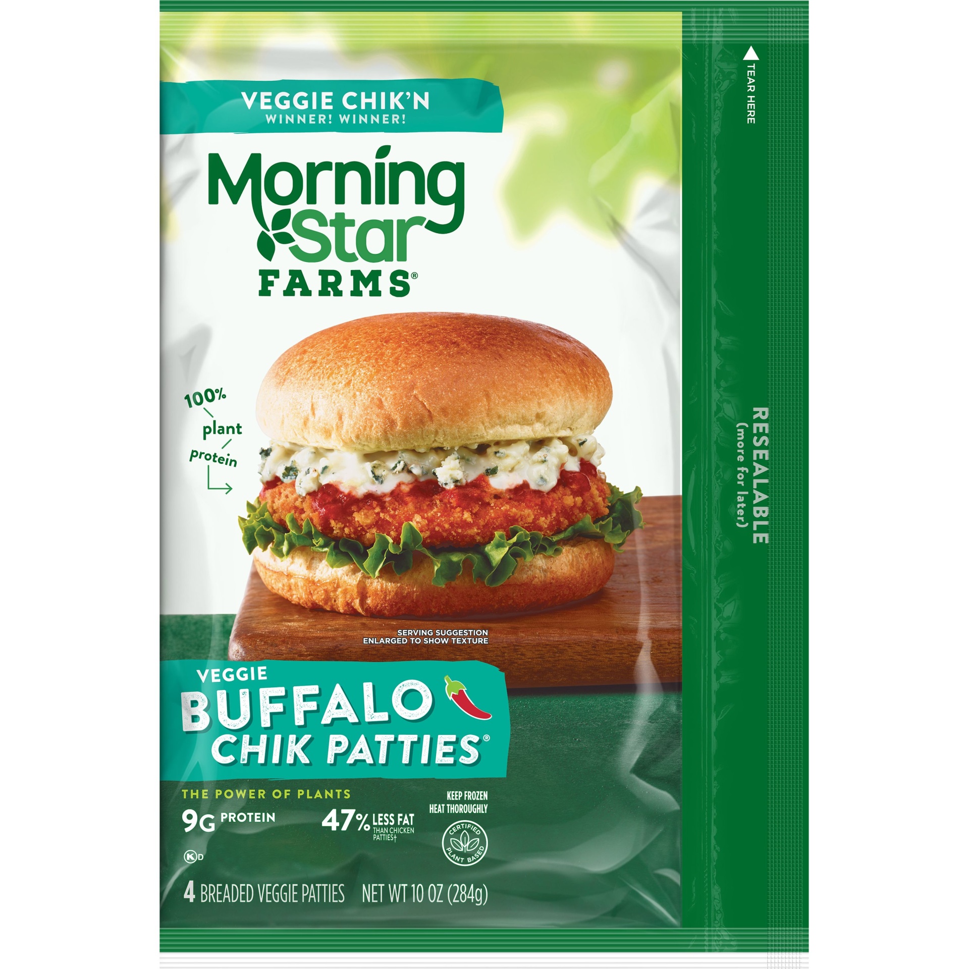 MorningStar Farms Veggie Chik Patties Buffalo 10 oz | Shipt