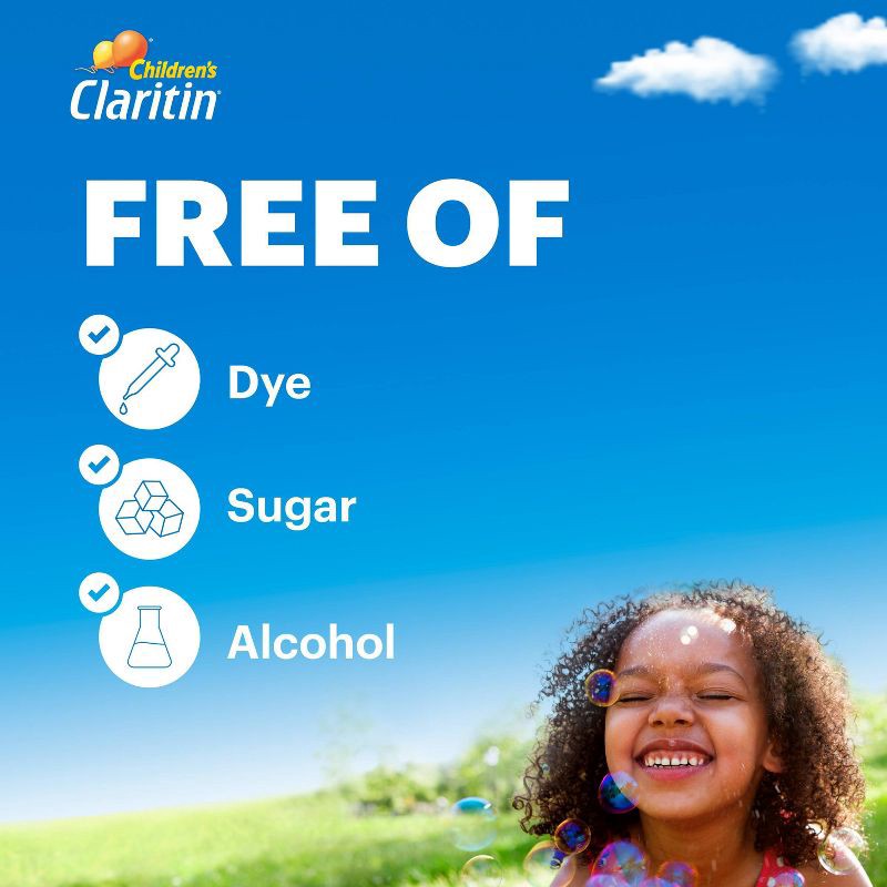 slide 4 of 10, Children's Claritin Loratadine Allergy Relief 24 Hour Non-Drowsy Grape Chewable Tablets - 10ct, 10 ct