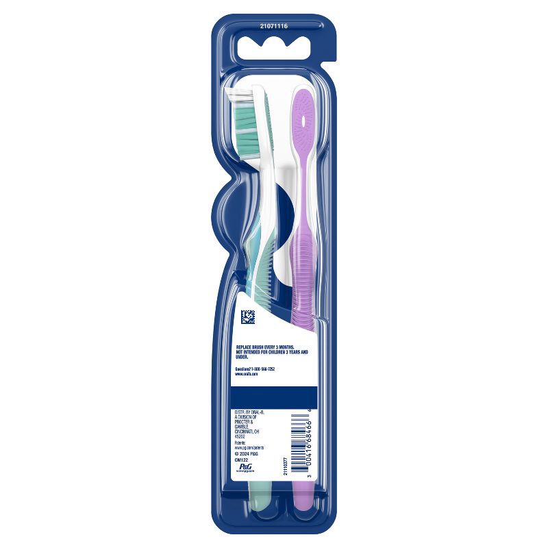 slide 4 of 10, Oral-B 3D White Vivid Manual Toothbrushes, Soft Bristles - 2ct, 2 ct