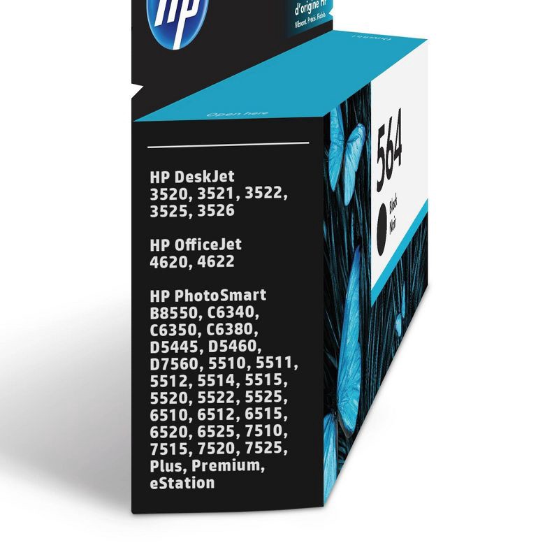 slide 2 of 5, HP Inc. HP 564 Photosmart Single Ink Cartridge - Black (CB316WN#140), 1 ct