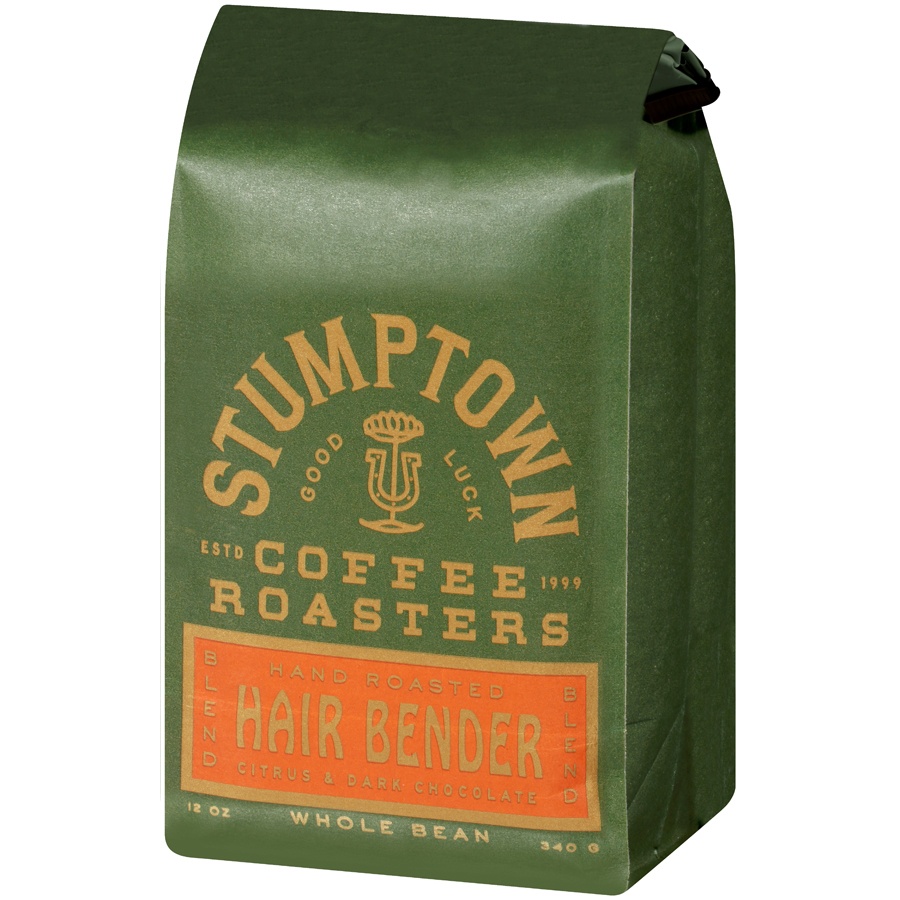 slide 5 of 6, Stumptown Coffee Hair Bender Hand Roasted Citrus & Dark Chocolate Blend Whole Bean Coffee 12 oz. Stand Up Bag, 12 oz