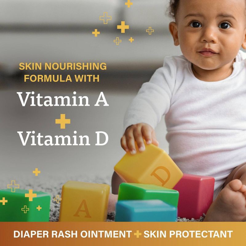 slide 4 of 7, A+D A + D Baby Diaper Rash Ointment, Baby Protectant with Vitamins A and D - 4oz, 4 oz