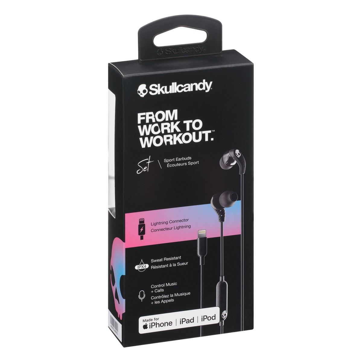 slide 9 of 9, Skullcandy Set Lightning Connector Sport Earbuds 1 ea, 1 ct
