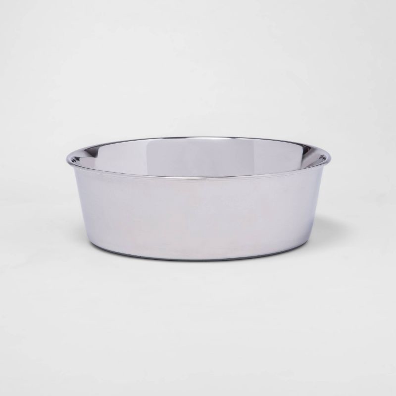 slide 1 of 3, Non-Skid Stainless Steel Dog Bowl - 12 cups - Boots & Barkley™, 1 ct