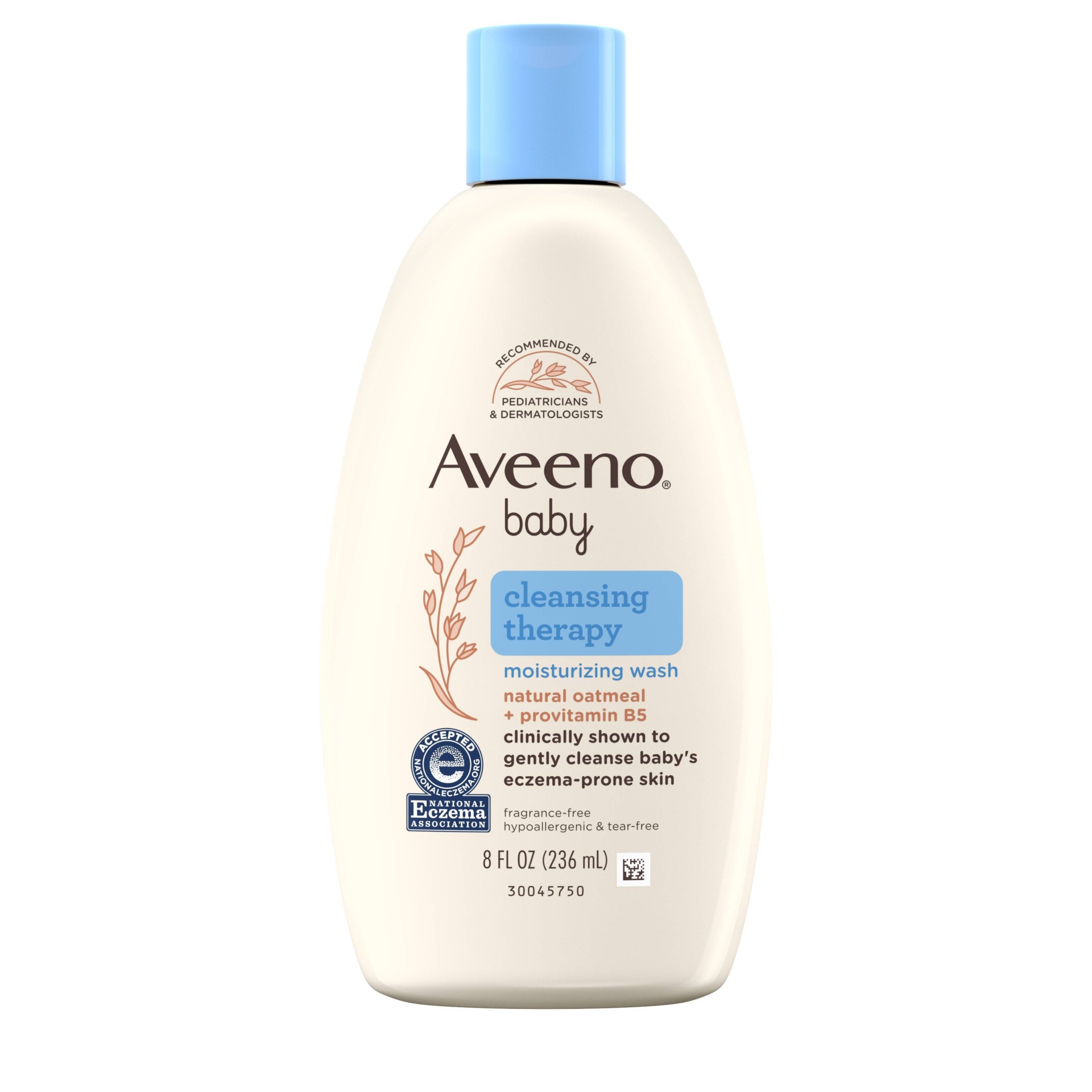 slide 1 of 8, Aveeno Baby Cleansing Therapy Moisturizing Wash, 8 fl oz