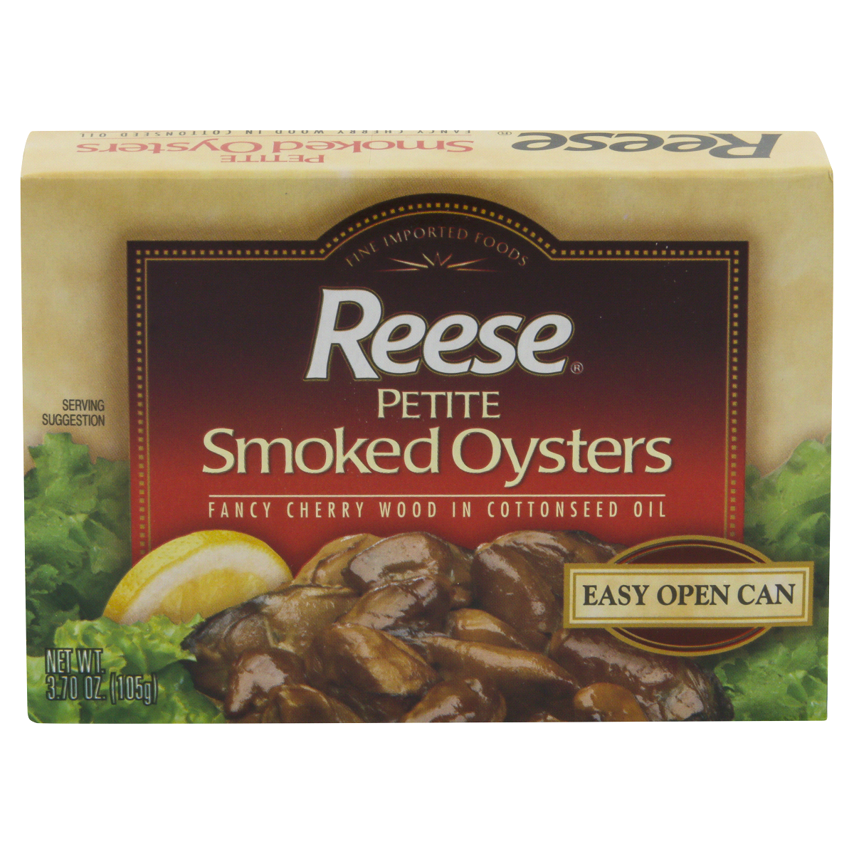 slide 1 of 9, Reese Petite Smoked Oysters Petite 3.7 oz, 3.7 oz