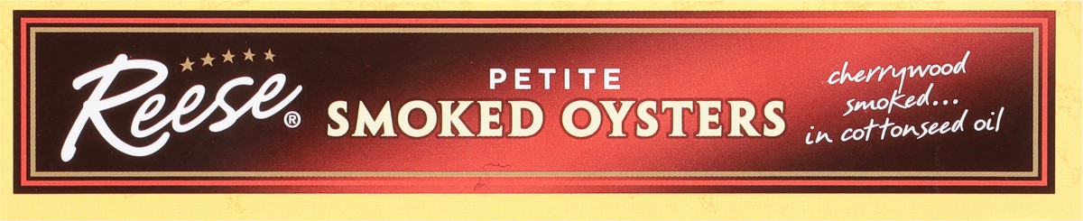 slide 4 of 9, Reese Petite Smoked Oysters Petite 3.7 oz, 3.7 oz