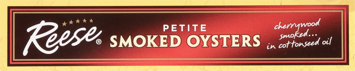 slide 9 of 9, Reese Petite Smoked Oysters Petite 3.7 oz, 3.7 oz