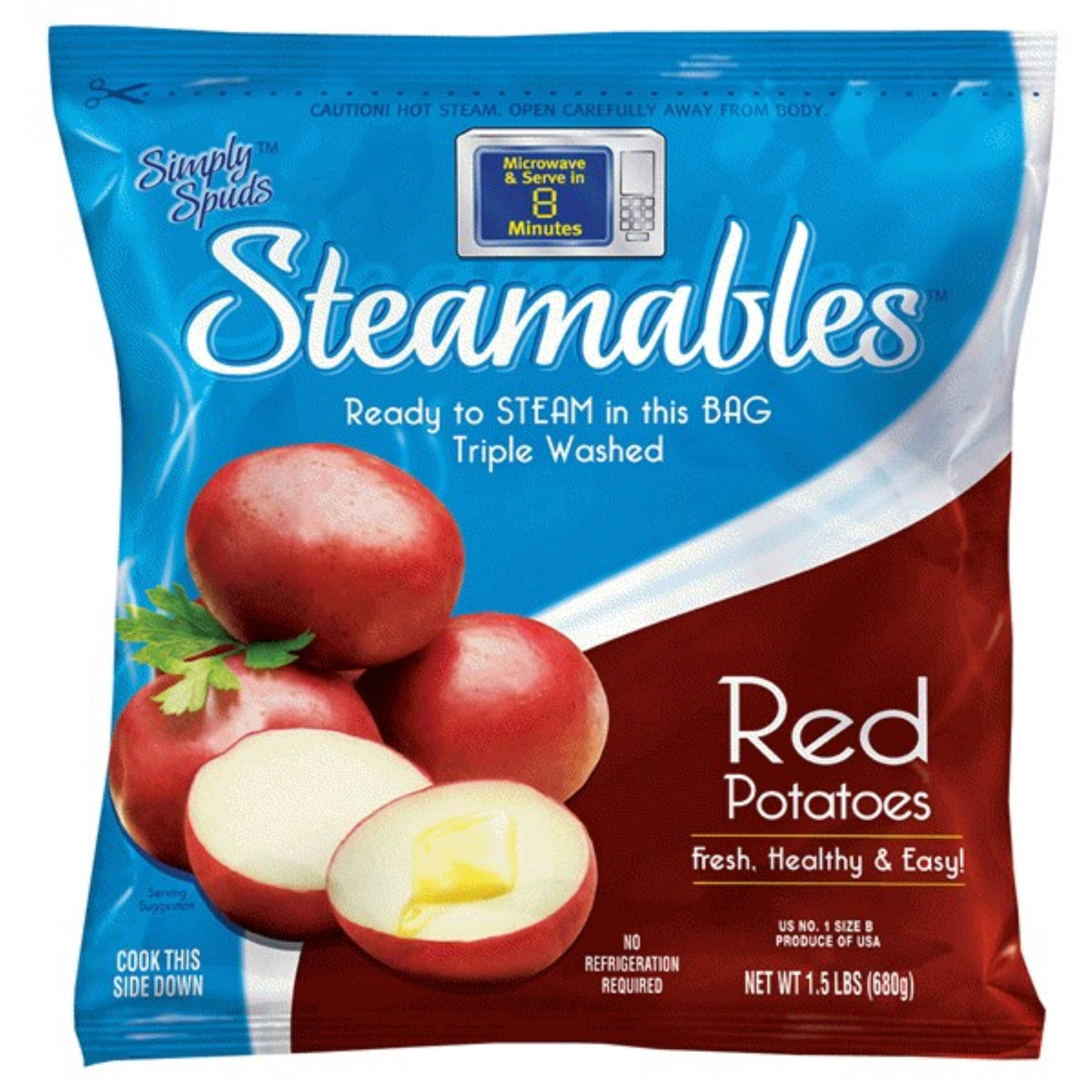 slide 1 of 1, Side Delights Steamables Red Potatoes, 1.5 lb, 1.5 lb