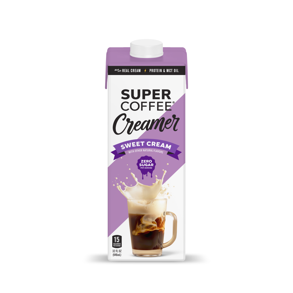 slide 1 of 4, Super Coffee® Sweet Cream Zero Sugar Coffee Creamer, 32 fl oz