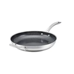 Cuisinart FusionPlus 12" Hybrid Stainless Steel and Ceramic Nonstick Fry Pan with Helper Handle
