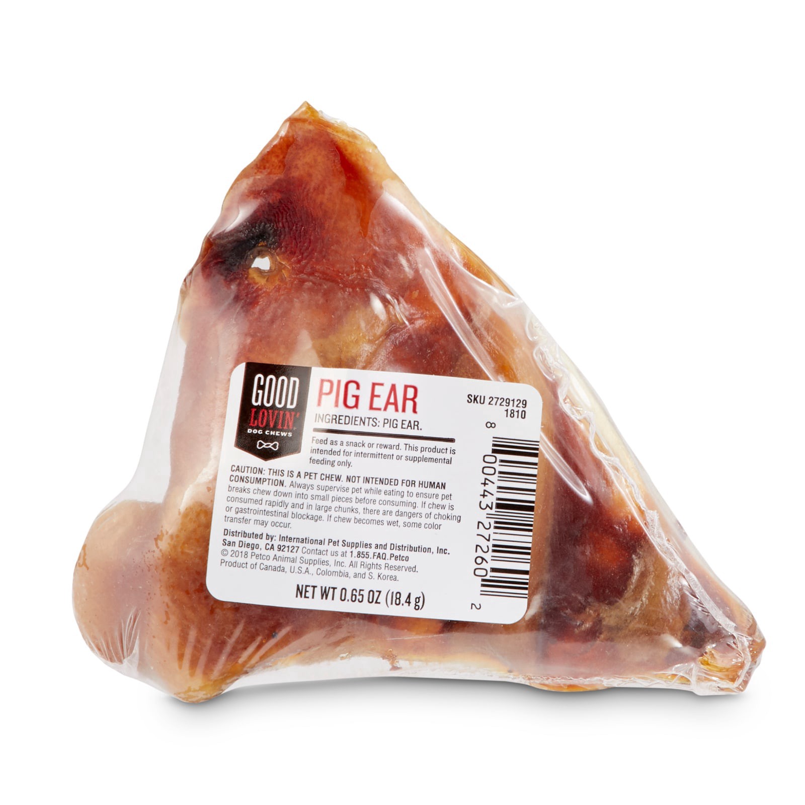 slide 1 of 2, Good Lovin' Traditional Pig Ear Dog Chew, 1 oz