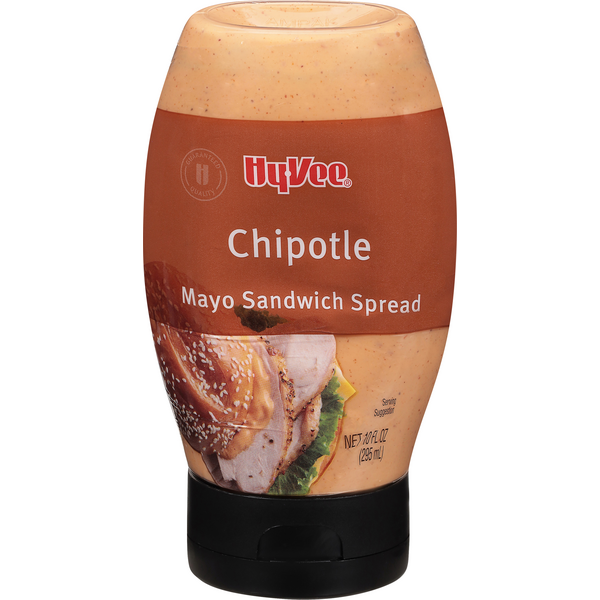 slide 1 of 1, Hy-vee Select Chipotle Mayo Sandwich Spread, 10 fl oz