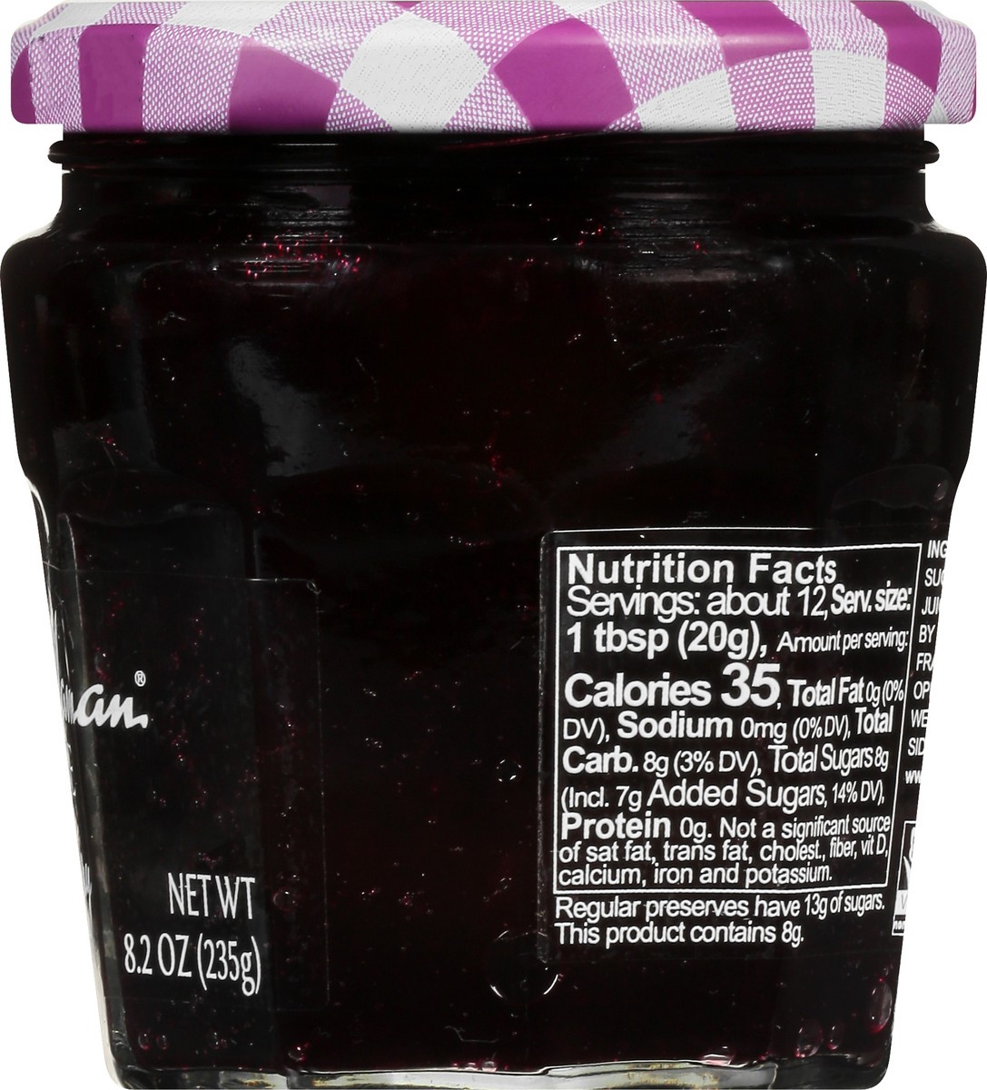 slide 8 of 9, Bonne Maman Intense Blueberry Fruit Spread 8.2 oz, 8.2 oz