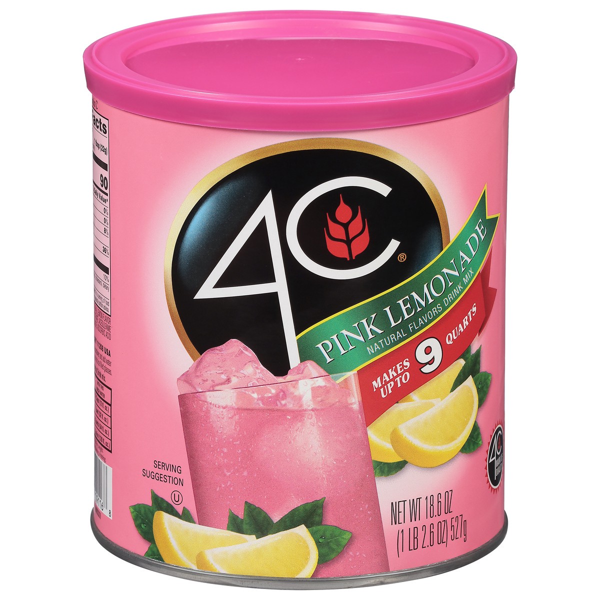 slide 2 of 9, 4C Pink Lemonade Drink Mix 18.6 oz, 18.6 oz