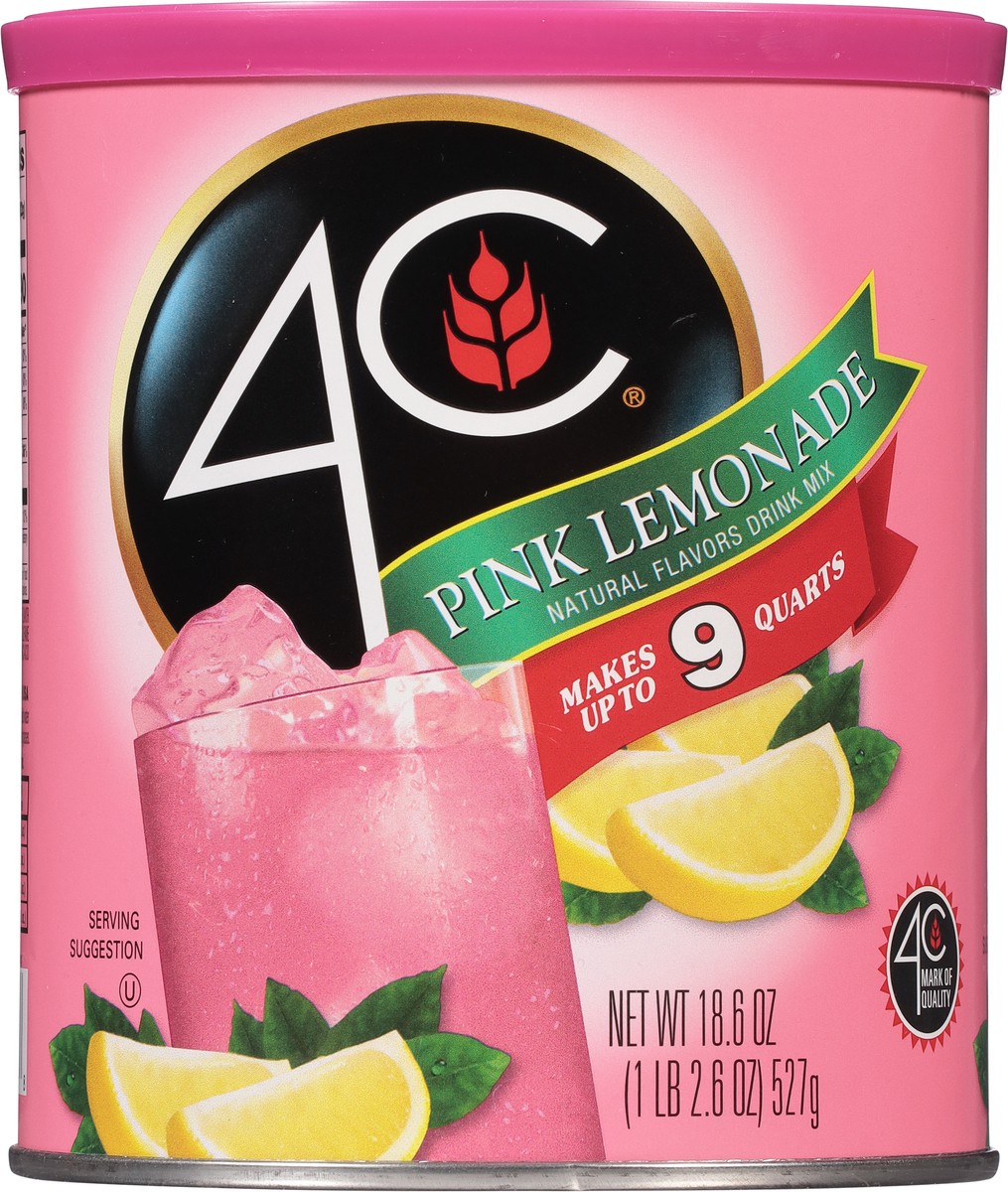slide 6 of 9, 4C Pink Lemonade Drink Mix 18.6 oz, 18.6 oz