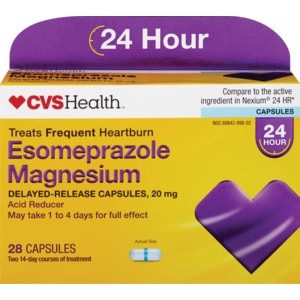 slide 1 of 1, CVS Health Esomeprazole Magnesium, 28 ct
