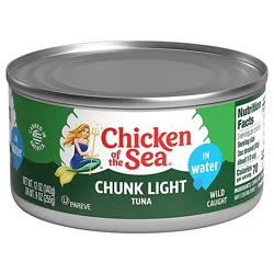 Chicken Of The Sea Chunk Light Tuna In Water - 12 Oz Can