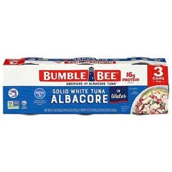 Bumble Bee Tuna Albacore Solid White In Water - 3-3 Oz