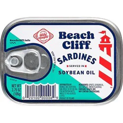 Beach Cliff Sardines In Soybean Oil - 3.75 Oz