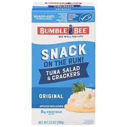 Bumble Bee Snack On The Run With Crackers Tuna Salad - 3.5 Oz